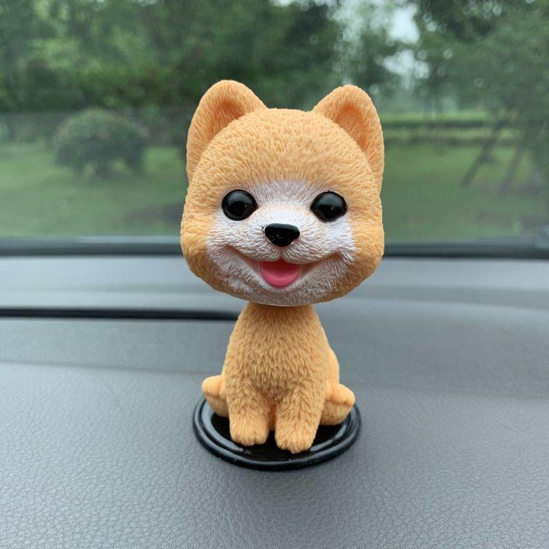Shaking Head Dog Doll Decoration Set Creative Car Interior Car Center Console Decoration