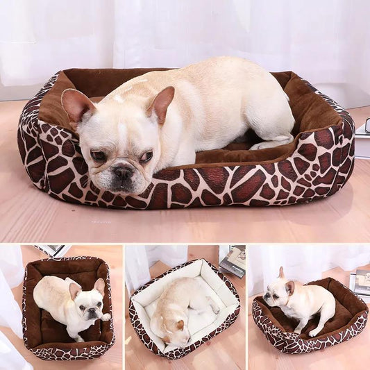 Dog's Soft Sleeping Bed Rectangle Dog Bed Kennel Cat Puppy Sofa Bed Pet House Winter Warm Beds Cushion for Small Dogs Large Breed Pet Bed for Cat