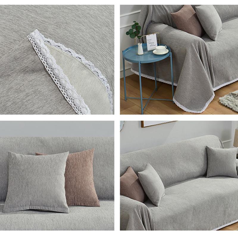 Anti-scratch Cover Cloth Sofa Towel Sofa Sofa Blanket Cloth Sofa Cover Cover Nordic Solid Color Full Cover Dust Cloth
