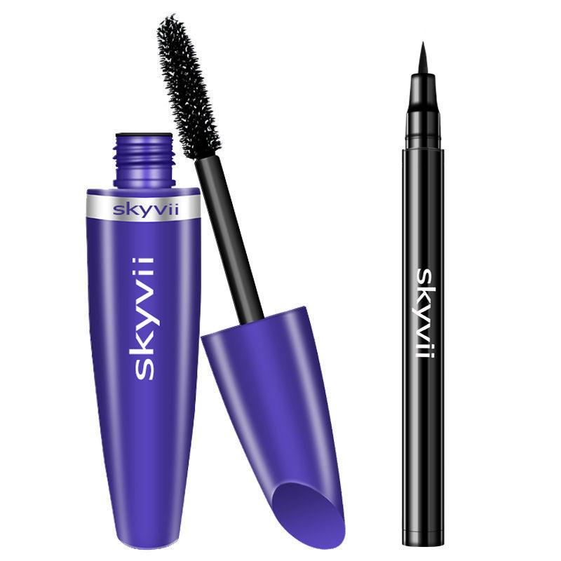 Eyeliner waterproof mascara stretched waterproof anti-sweat non-staining quick-drying cosmetic set