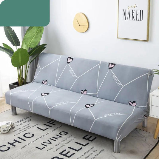 Simple Folding Armless Sofa Bed Cover Cover All Inclusive Elastic Universal Sofa Cover Full Cover Sofa Cushion Sofa Cover