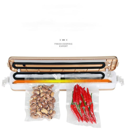 Best Food Vacuum Sealer Automatic Commercial Household Food Vacuum Sealer Packaging Machine Include 5Pcs Bags