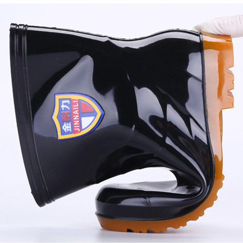 Four Seasons Fashion Men's Short Tube Waterproof Rubber Shoes Water Boots Non-slip Rain Boots Work Rain Boots
