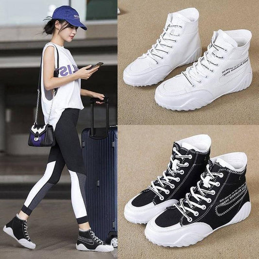 High-top Canvas Shoes Spring Korean Student Retro Style Sneakers All-match Casual Sports Shoes