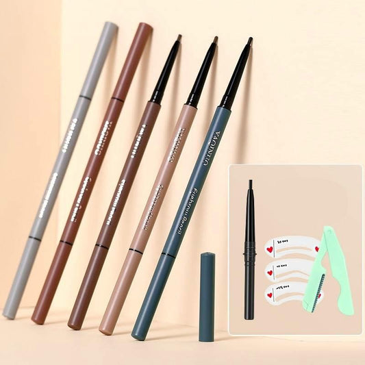 Eyebrow pencil waterproof sweat-proof lasting non-marking buy 1 get 4double-headed ultra-fine