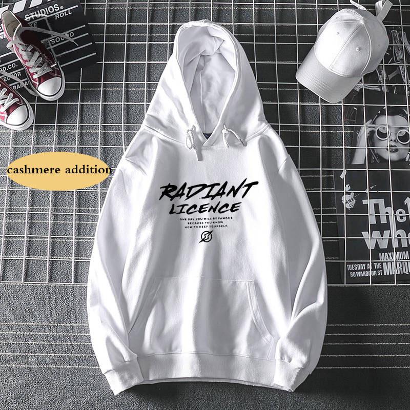 Male White Hoodies Novelty Print Mens Sweatshirt Streetwear Hoody Hip Hop Harajuku Brand Clothes Men