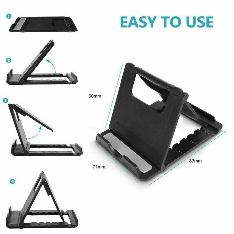 2PCS Creative Portable Universal Folding Plastic Phone Holder Tablet Computer Stand