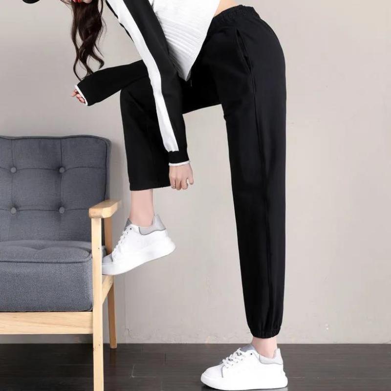 Pants Women's Spring and Summer Thin Panties Women's Korean Version of The Tide Ins All-match Sports Pants Loose Leggings