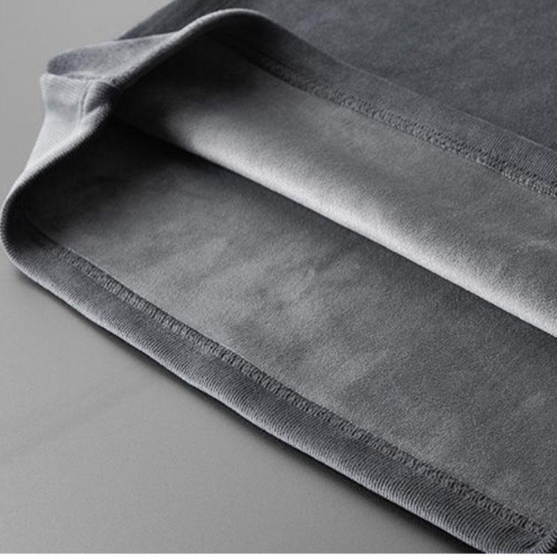 Double-faced Fleece Bottoming Shirt Men Plus Fleece Half-high Collar Long-sleeved Winter Warm Sweater