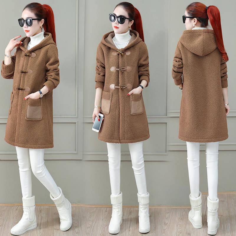 Women Coat Autumn Winter Faux Fur Jacket Coat Women Plush Overcoat Ladies Long Sleeve Open Stitch