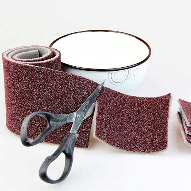 Cutable Emery Rag Household Cleaning Dishwashing Sponge To Wipe Off Rust Brush Dishwashing Cloth Scouring Pad