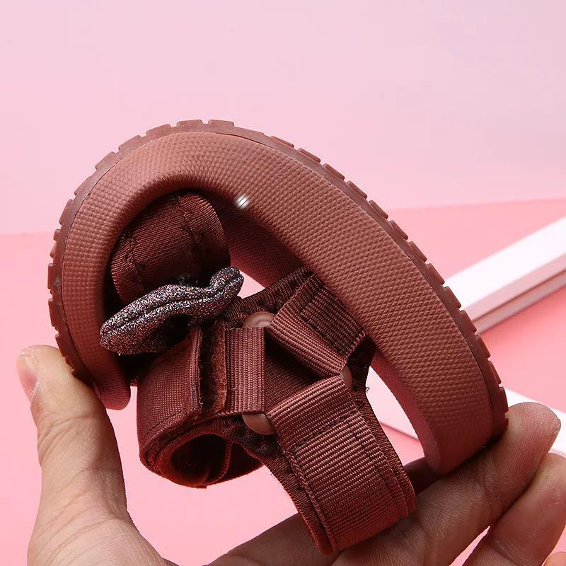 Children's Sports Sandals Girls' Sandals Summer Soft Soles Big Children's Bows Little Princess Beach Shoes