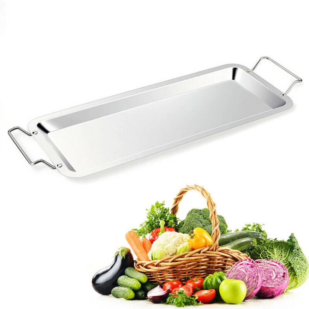 Stainless Steel Chicken Wing Leg Rack Grill Holder with Drip Pan for BBQ Outdoor Cooking Wings