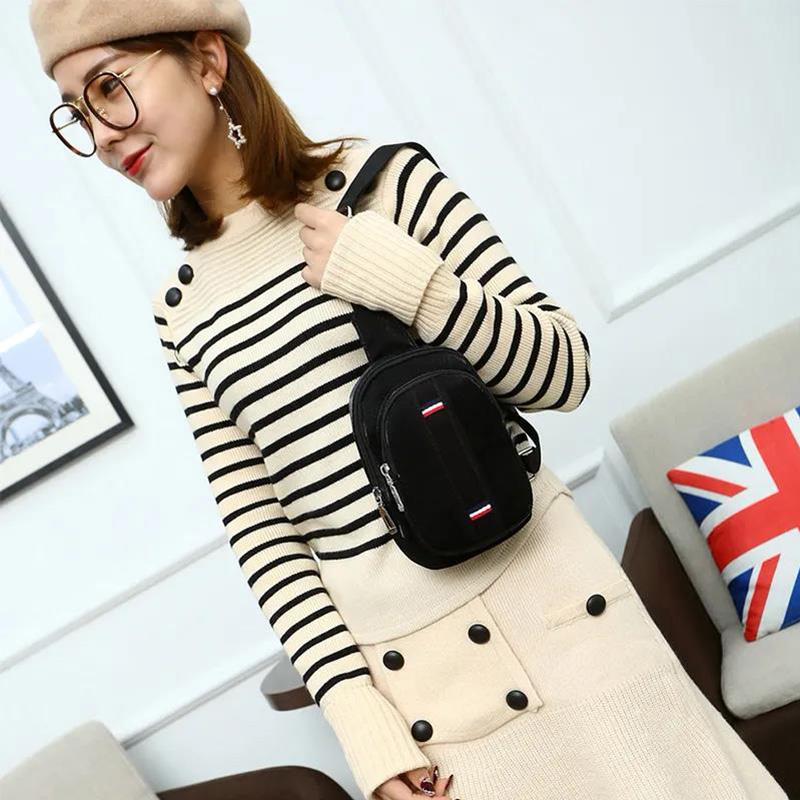 Vertical Simple Chest Bag Female Trend Wild Mini Messenger Bag Chest Bag Small Chest Bag Wild Messenger Backpack