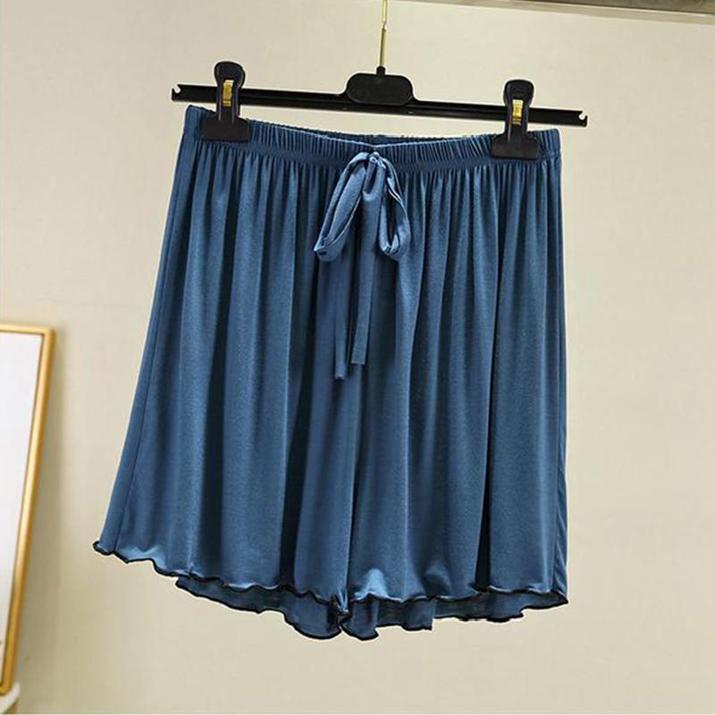 Ladies Loose Home Shorts Plus Size Pants Casual Pants Ice Silk Summer Pajamas