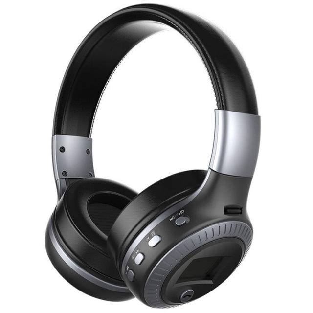 LED Display Wilress Headphones Bluetooth 5.0 Headset Stereo Noise Canceling Earphone with Microphone