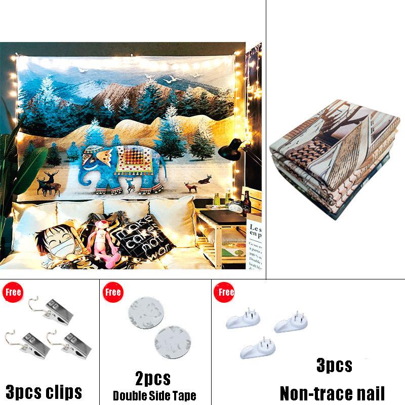 Printed Wall Tapestry Cheap Wall Hanging Tapestries for Dormitory Bedroom Living Room Home Decoration Wall Art Decor
