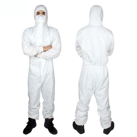 White protective clothing Thermal insulation seals Professional protective Prevents droplets