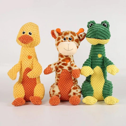 Pet Toy Deer Duck Frog Cute Bite Resistant BB Toy Toy Dog Molar Puppies Medium and Large Dog Supplies Play Fun Chewing Toy Dog Cats Grind Teeth Toy