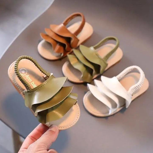 Children's Summer Sandals Leather Toddler Kids Light Shoes Cute Baby Shoes Soft Princess Girls Sandals