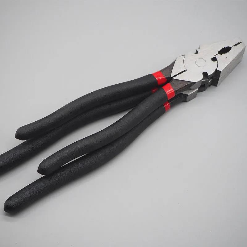 Lengthened Vise Pliers 10 Inch Heavy Duty Pliers 12 Flat Mouth Pliers Labor Saving Bolt Cutters Wire Cutters