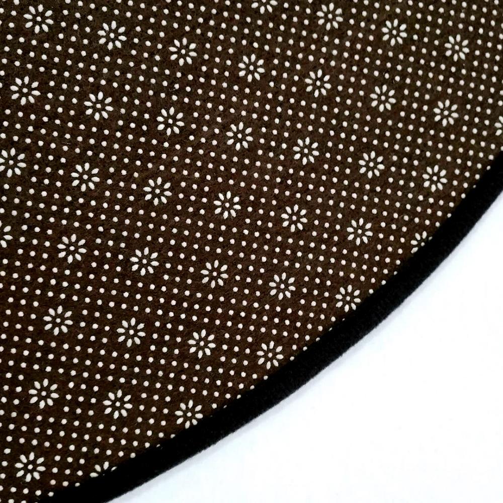 3D Color Round Carpet Nebula Blue Starry Sky Space Moon Hanging Basket Round Carpet Non-slip Mat