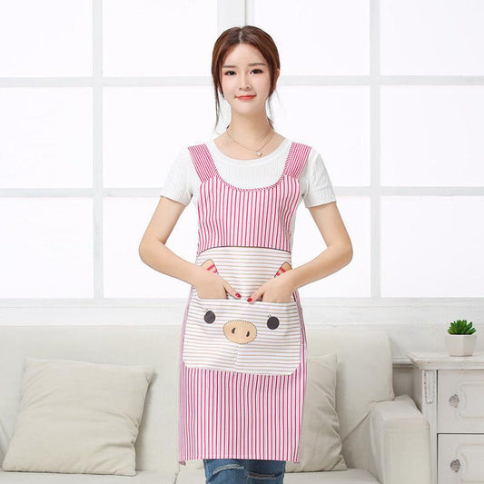 Apron Women's Anti-fouling and Oil-proof Kitchen Dressing Overalls Waist Dressing Apron Kitchen Restaurant Apron Daily Necessities