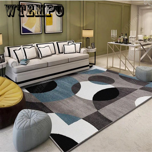 Geometric Mosaic Bedroom Bedside Blanket Super Soft Carpet Machine Washable Floor Mats