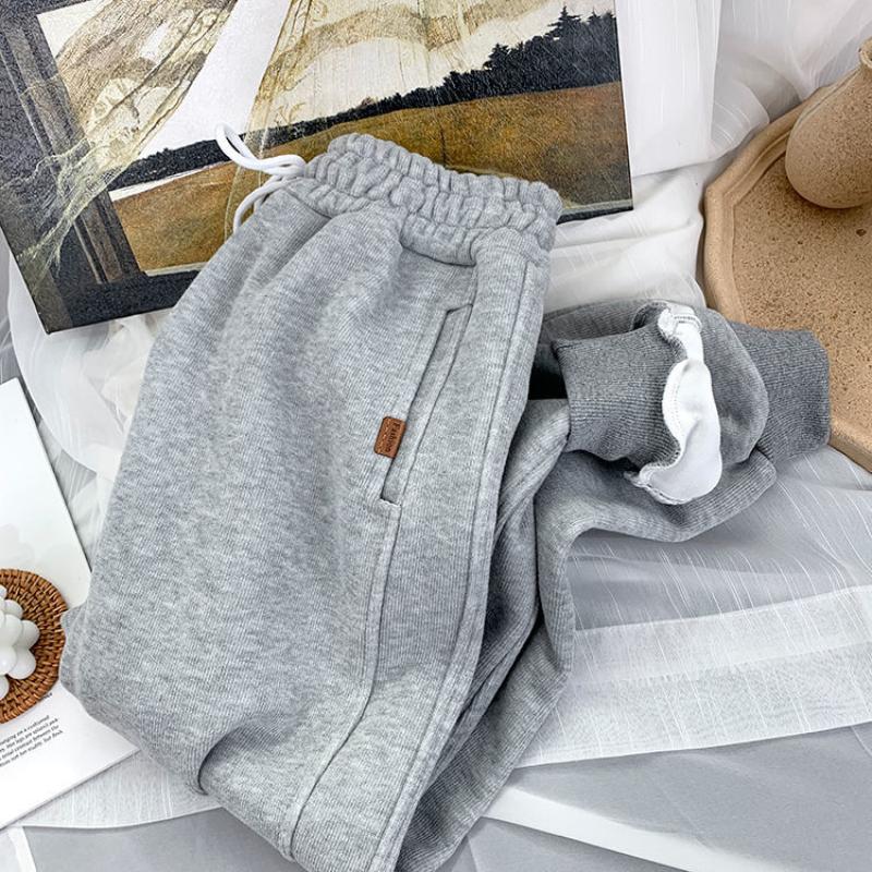 Spring and Autumn Thin Sports Pants Women Korean Style Loose High Waist Casual Harem Pants High Waist Casual Harem Pants
