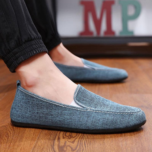 Loafers Shoes Men's Leisure Skin Shallow Casual Shoes Canvas Shoes