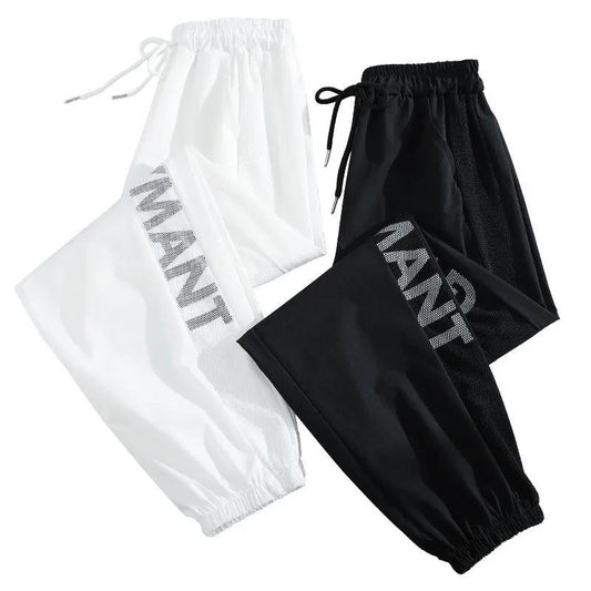 Ins Tide Sports Pants Female Students Summer Thin Section Beam Feet Were Thin All-match Japanese and Korean Casual Nine-point Pants