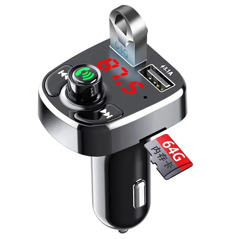 Car MP3 Player Car Bluetooth Receiver Dual USB Port Fast Charger Multi-function Charging Tool Car Supplies