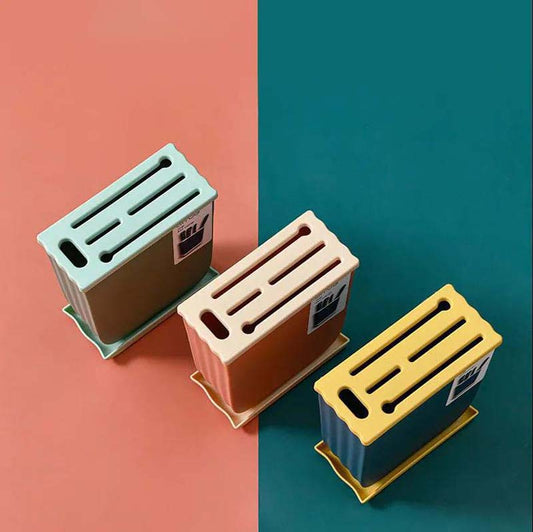 Household Cutter Bucket Storage Frame Kitchen Supplies Multi-function Tool Shelf