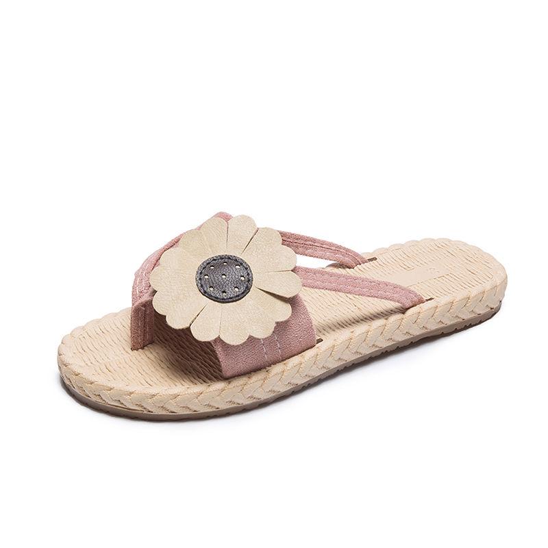 Flip-flop sandals female summer thick bottom wild fashion wear flat sandals and slippers