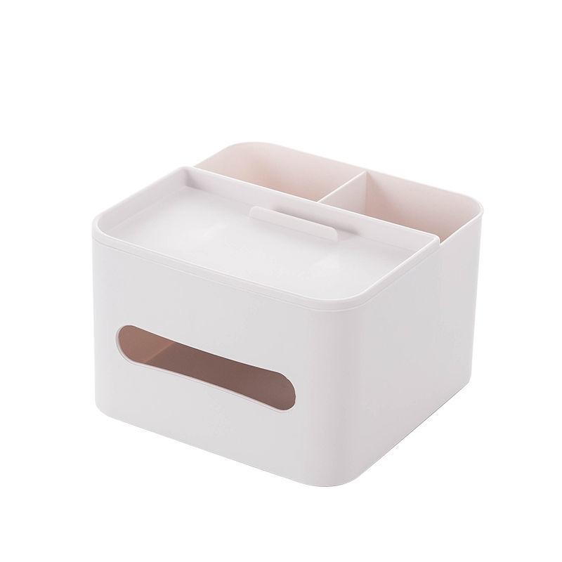 Storage Box with Mobile Phone Holder, Desk Top Organize Box, Living Room Coffee Table, Remote Control, Debris, Plastic Drawer Box, Storage Box