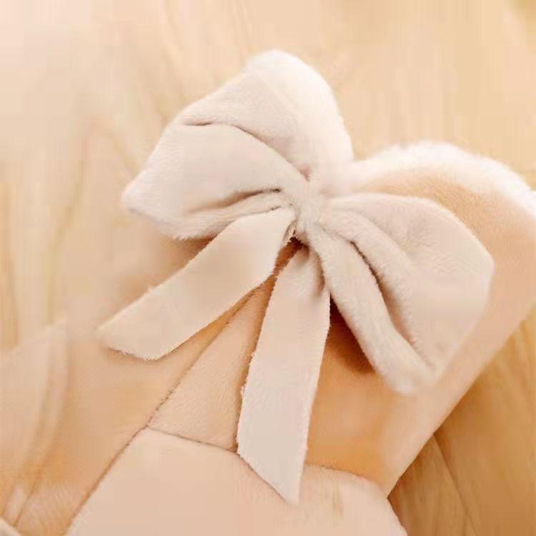 Bowknot Warm Women Flats Snow Boots Autumn Winter Fashion Shoes