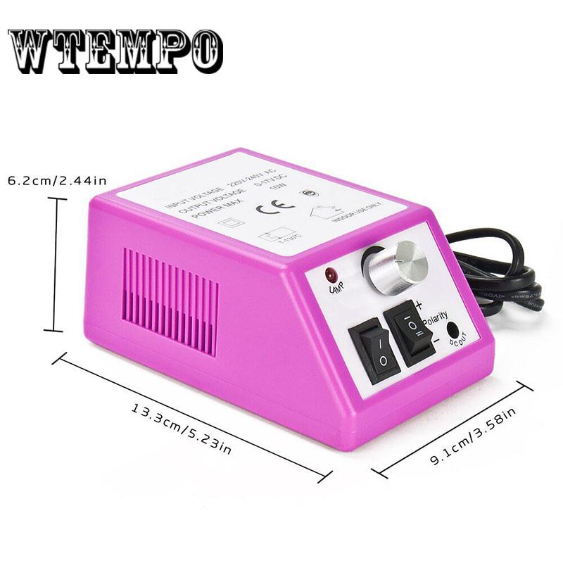 Professional Manicure Pedicure Electric Drill File Nail Art Pen Machine Set