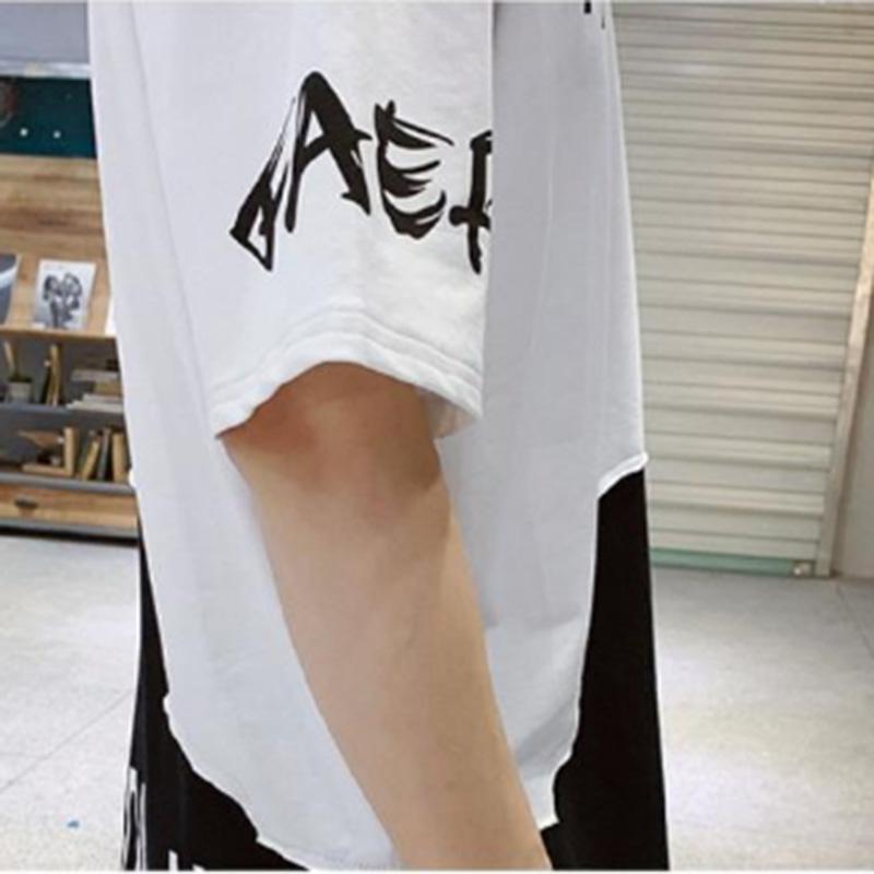 Summer Men's Contrast Color Short-sleeved T-shirt Sports Casual Suit Trendy Casual Five-point Shorts Handsome Summer
