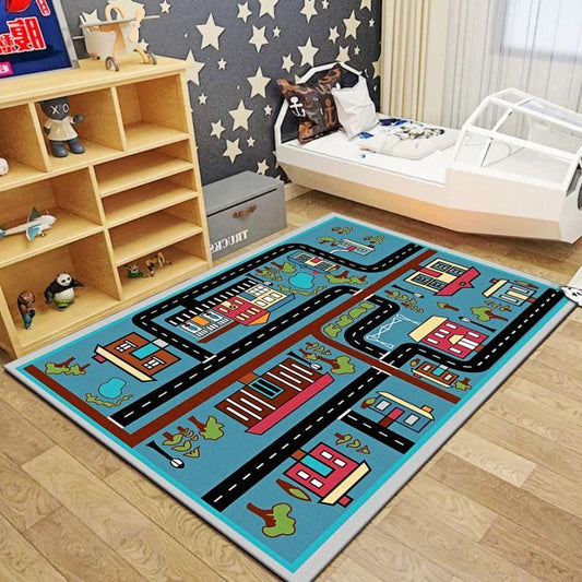 Cute Cartoon Children Rug Bedside Blankets In The Bedroom Anti-fall Puzzle Game Crawling Blanket