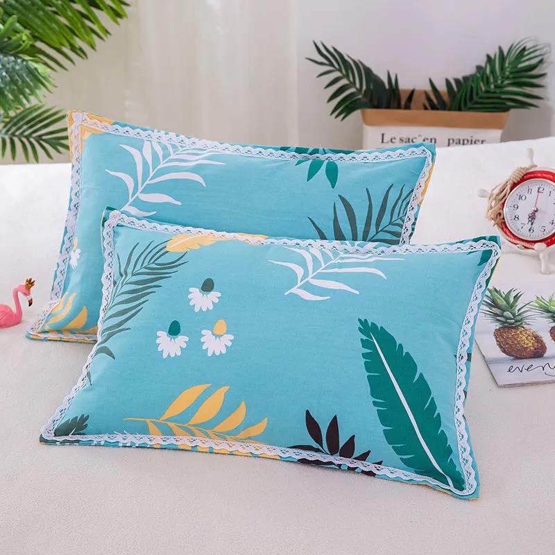 Thickened Warm Pillowcase Quilted 3D Coral Velvet Pillowcase Single and Double Pillowcase Paired 48*74cm