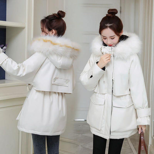 Women's Mid-length Down Padded Jacket Winter Loose Padded Padded Jacket