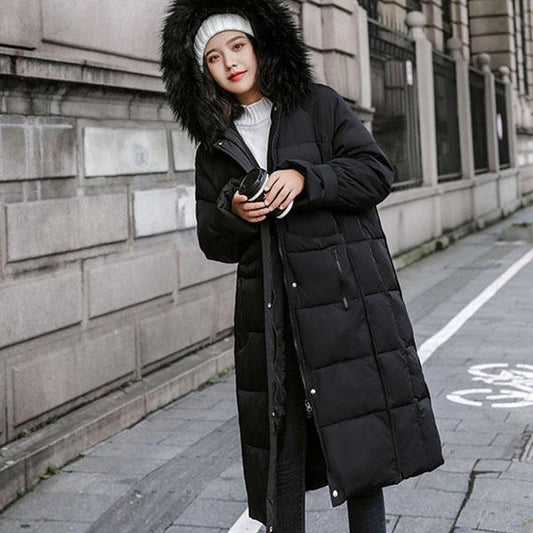 Winter Jacket Women Thick Warm Hooded Parka Mujer Cotton Padded Coat Long Paragraph Plus Size loose Jacket Female