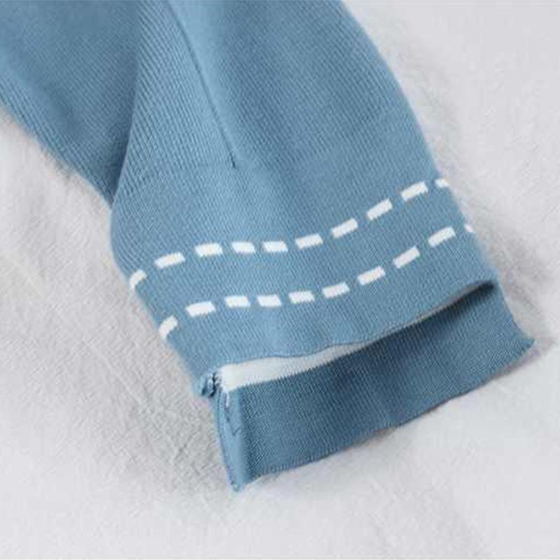 Women Knitted Tracksuit V-neck Sweater Casual Suit Autumn Winter 2 Piece Set Knit Pants Sporting Suit Femme Clothing