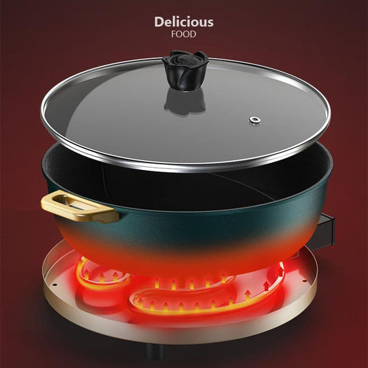 Household Multifunctional Electric Pot with Special Plug-in for Cooking Cooking, Stewing and Grilling Integrated Pot