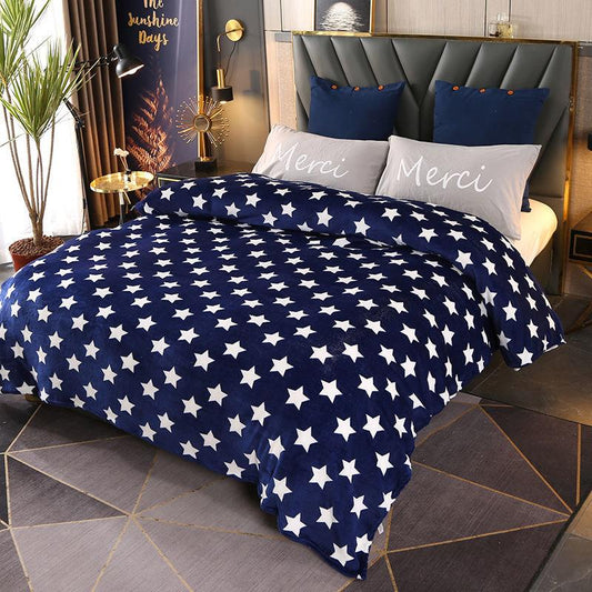 Flannel Blanket Coral Fleece Blanket Fleece Sheet Cover Blanket Four Seasons Universal Multi-Size Single Double Student Dormitory Sheets