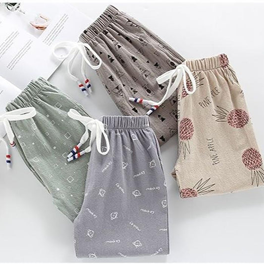 Children's Mosquito Pants Summer Thin Boys and Girls Printed Pineapple Geometry Pattern Trousers Casual Pants Leggings