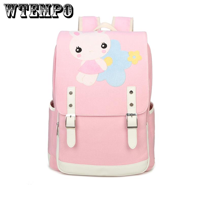 Fashion girl Backpack kids Backpacks Girls School Bags Canvas Travel Backpack