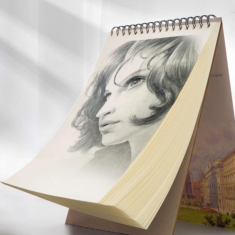 Art Student Sketchbook A4 Sketch Watercolor Gouache Hand-painted Picture Book