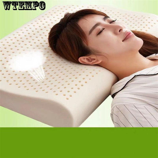 Adult Neck Pillow Massage Latex Pillow Thailand Imported Pure Natural Latex Pillow