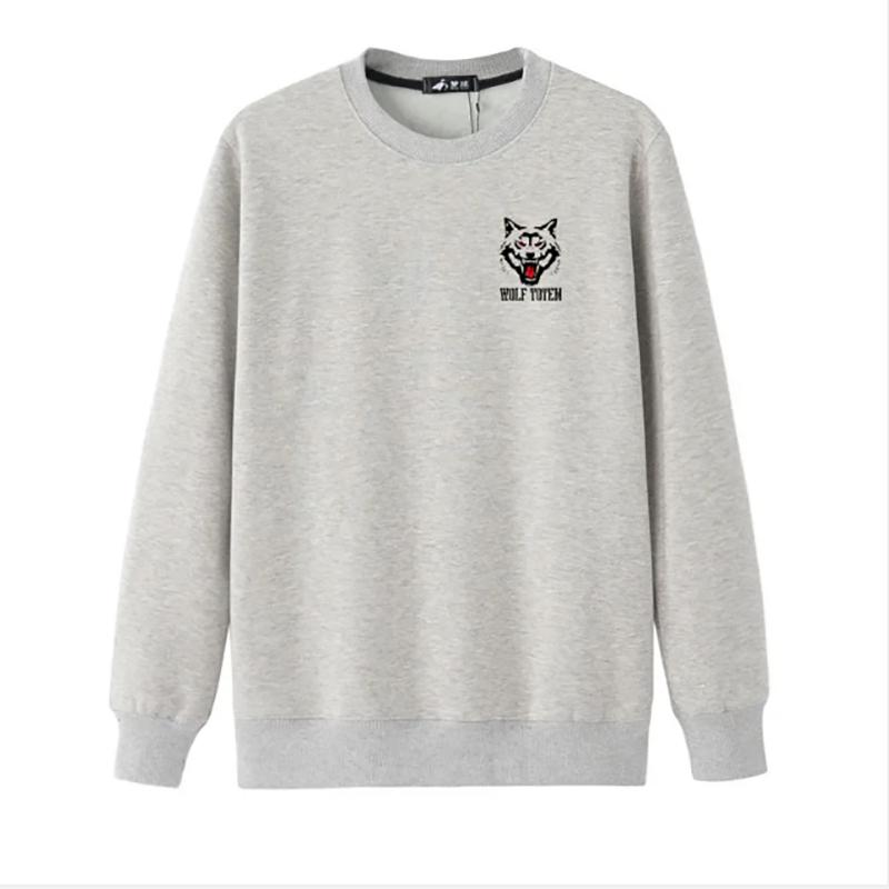 Sweater for Men Plus Velvet Pullover Casual Loose Sweatshirts Thick Long-sleeved Plus Size Warm Bottoming Sweater
